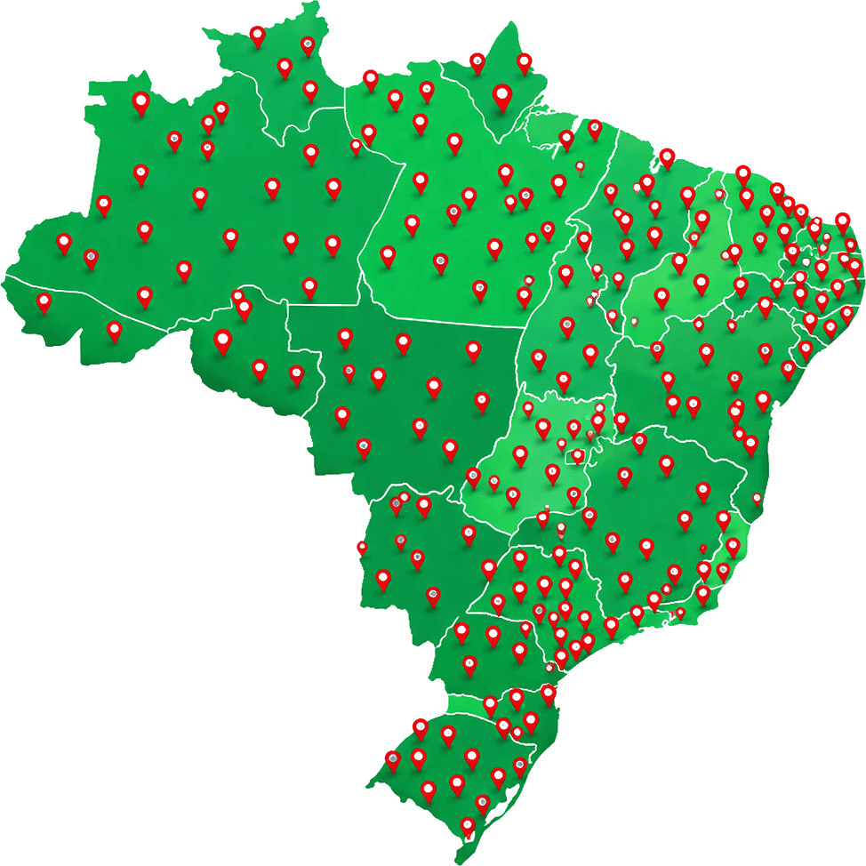 Mapa do Brasil - oportunidades em todas as regiões